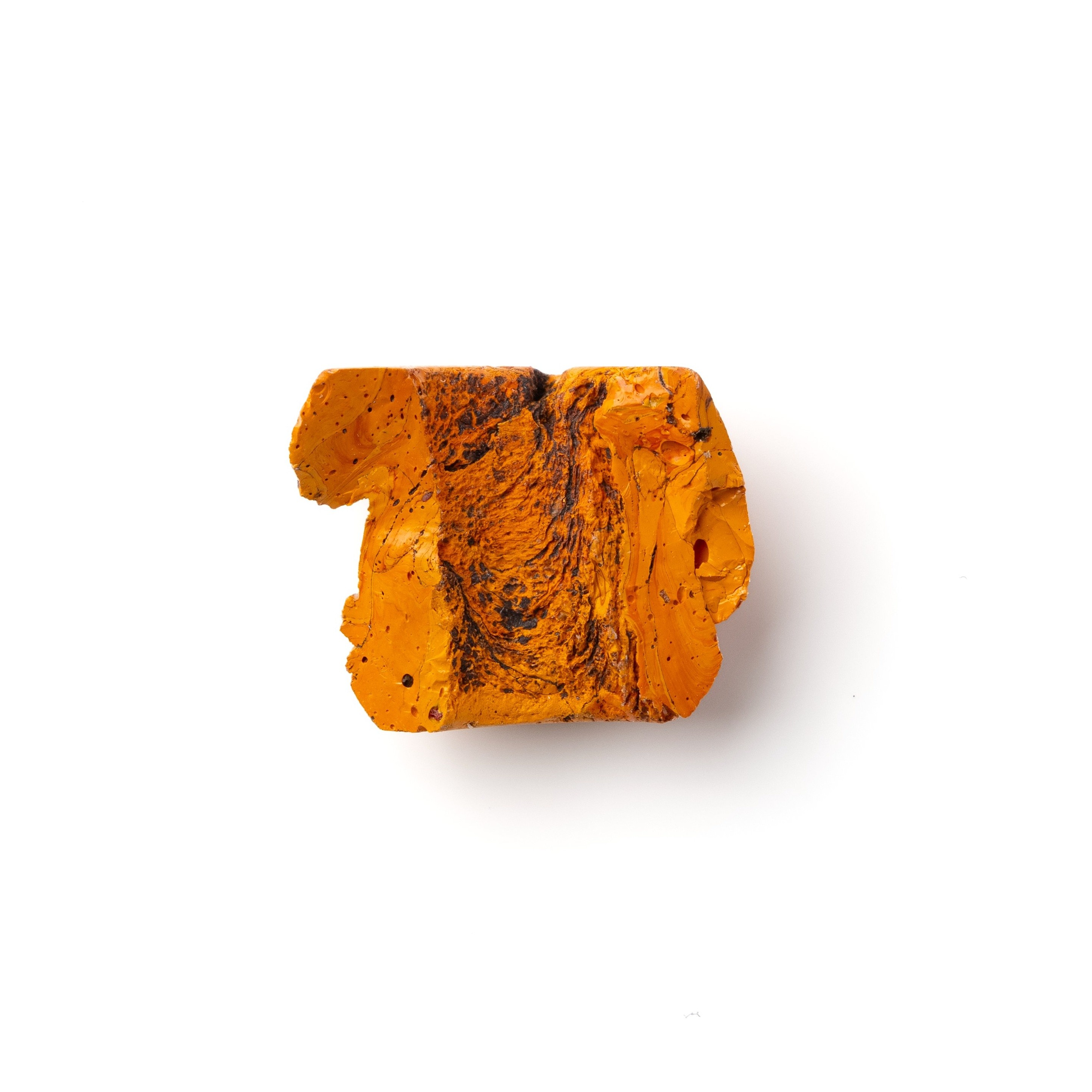 Orange glass bead